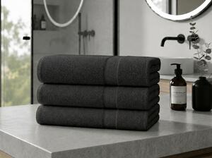 Prosop CLARYSSE ELEGANCE 60x110 cm antracit, 100% bumbac