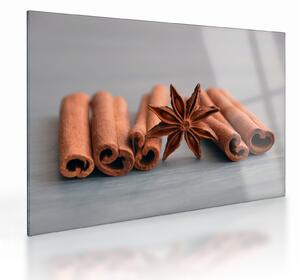 Tablou pe sticlă cu scorțișoară (70x50 cm)
