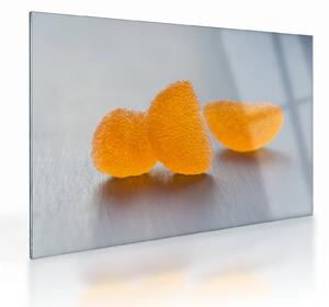 Tablou pe sticlă cu mandarine (70x50 cm)