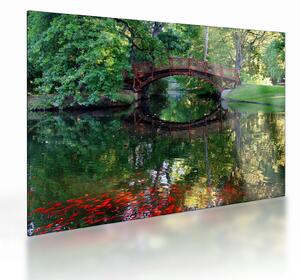 Tablou pe sticlă cu râu (70x50 cm)