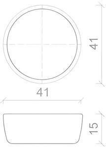 Lavoar Pe Blat Marabela R41cm, Ceramica, Outlet