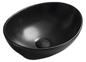 Lavoar pe Blat Lima 40.5x33cm, Negru, Portelan