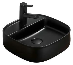Chiuveta Baie pe Blat Kan 41.9x41.9cm, Negru, Ceramica