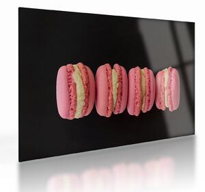 Tablou pe sticlă cu macarons (70x50 cm)