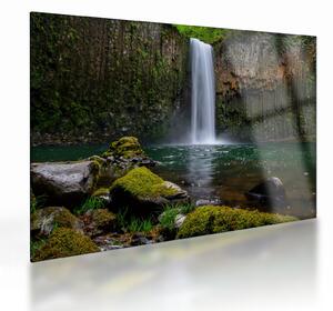 Tablou pe sticlă cu cascade (70x50 cm)