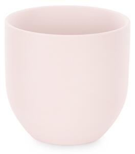 Suport de lumanare din ceramica Culoare roz pudrat, SHIRE
