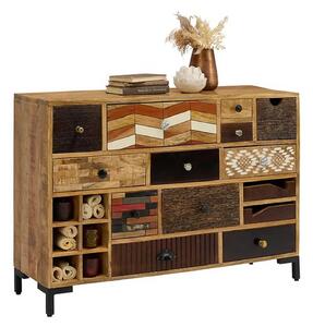 Comoda ALOKA, multicolor, lemn, 115x35x80 cm