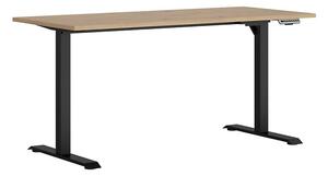 Masa birou SPACE OFFICE, stejar artisan/negru, PAL laminat/metal, cu i
