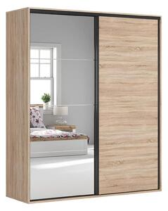 Dressing FLEX, stejar sonoma, PAL, cu 2 usi, 207x66x240 cm
