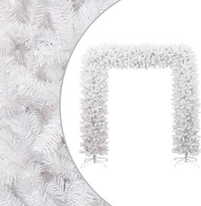 Arcadă pom de Crăciun, alb, 240 cm
