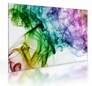 Tablou pe sticlă - fum colorat (70x50 cm)