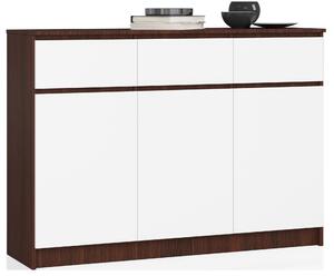Comodă cu sertare Kuwait 3D 3D (wenge + alb). Promo -21%. 1151979