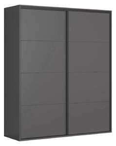 Dressing FLEX, gri grafit, PAL, cu 2 usi, 200x66x240 cm