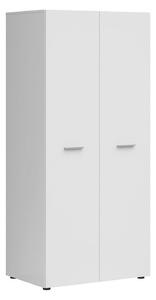 Dulap NENO, alb, PAL, cu 2 usi, 81x54x179 cm