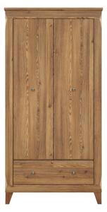 Dulap BERGEN, stejar zada Sibiu, PAL, cu 2 usi si un sertar, 102x63x20