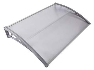 Copertină ECO 60x60 cm din policarbonat – Gri/Transparent