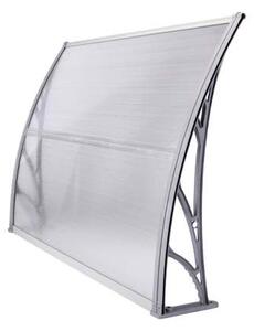 Copertină ECO 60x60 cm din policarbonat – Gri/Transparent