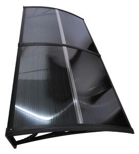 Copertină ECO 120x150 cm din policarbonat – Negru/Antracit