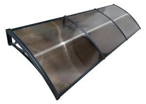 Copertină ECO 300x80 cm din policarbonat – Negru/Bronz