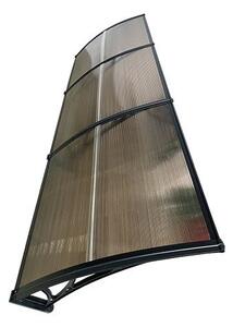 Copertină ECO 300x80 cm din policarbonat – Negru/Bronz