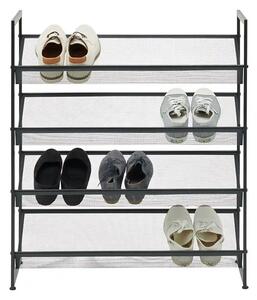 Pantofar MENOLA, negru, metal, 72x30x80 cm