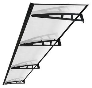 Copertină VIVIEN PRO 270x80 cm din aluminiu și plexiglas – Negru/Transparent