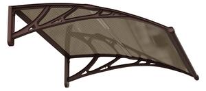 Copertină ECO 80x80 cm din policarbonat – Maro/Bronz