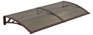 Copertină ECO 200x60 cm din policarbonat – Maro/Bronz