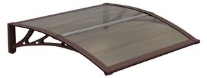 Copertină ECO 80x60 cm din policarbonat – Maro/Bronz