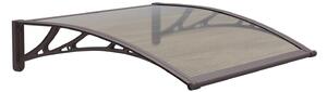 Copertină PREMIUM 80x80 cm, placă 6 mm dintr-o bucată – Maro/Bronz