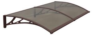 Copertină PREMIUM 200x80 cm, placă 6 mm dintr-o bucată – Maro/Bronz