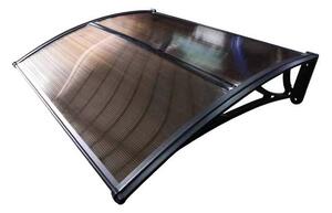 Copertină ECO 60x60 cm din policarbonat – Negru/Bronz