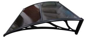 Copertină ECO 60x60 cm din policarbonat – Negru/Bronz