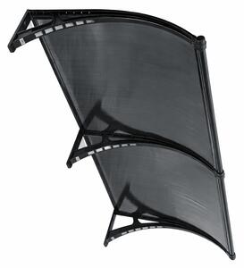 Copertină PREMIUM LUMI 200x100 cm cu senzor și panou solar – Negru/Antracit