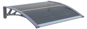 Copertină ECO 100x100 cm din policarbonat – Gri/Antracit
