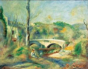 Landscape with Bridge, 1900 Reproducere, Pierre-Auguste Renoir, (80 x 60 cm)