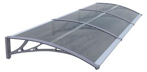 Copertină ECO 360x100 cm din policarbonat – Gri/Antracit