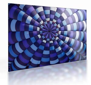 Tablou pe sticlă cu structura balonului zburător (70x50 cm)