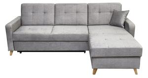 Coltar extensibil LARS, universal, stofa catifelata gri - Voss 07, cu