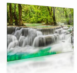 Tablou pe sticlă cu cascade (70x50 cm)