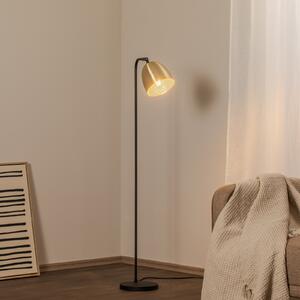 Opviq Lampadar Tattoo 4091 auriu antic/negru, metal înălțime 120 cm, Bronz / Alamă Veche, Camera de zi / sufragerie, Metal, Umbrelă în picioare