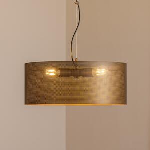 Domiluce Lampă suspendată Zofia, maro cafea, metal, Ø 50 cm, 3 becuri, E27, reglabil, Maro / Rugină, Camera de zi / sufragerie, Metal, Modern