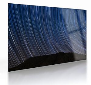 Tablou pe sticlă cu stele noaptea și cerul (70x50 cm)