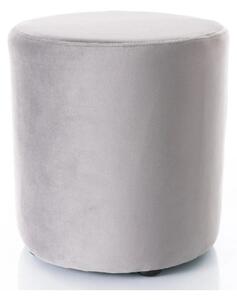 Taburet DOTI C, stofa catifelata gri - Bluvel 13, 33x33x36 cm