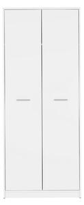 Dulap NEPO PLUS, alb, PAL laminat, cu 2 usi, 80x55x197 cm