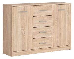 Comoda NEPO PLUS, stejar sonoma, PAL laminat, 119x34x84 cm