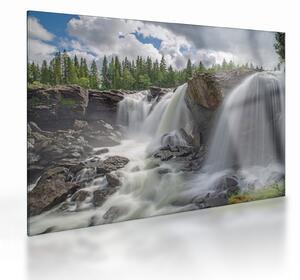 Tablou pe sticlă cu cascade (70x50 cm)