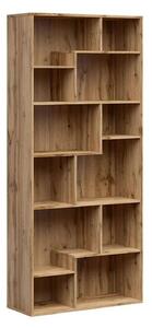 Biblioteca TETRIX, stejar wotan, PAL melaminat, 88x34x198 cm