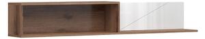 Polita FORN, nuc/alb lucios, PAL melaminat, 156x22x25 cm