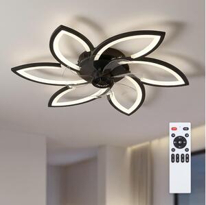 Brilagi-LED Lampă cu ventilator, dimabilă LED/50W/230V 3000-6500K negru+DO